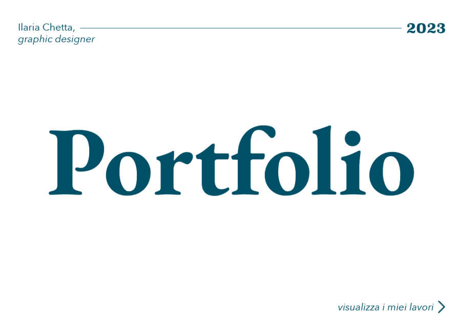 Portfolio — Ilaria Chetta